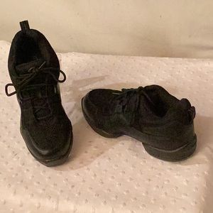 N N B Capezio black lace up dancing sneakers for ladies # 9 1/2 M.